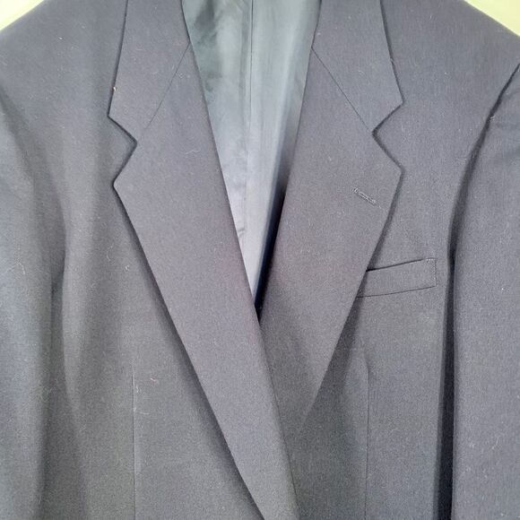 Navy Pierre Cardin Blazer 48R - Picture 2 of 4